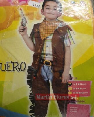 Disfraz vaquero flecos niño