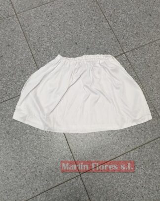 Falda blanca disfraz Complemento muy básico para tu disfraz de animadora o cualquier otro. Talla única.