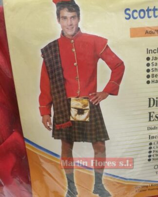 Disfraz hombre escocés