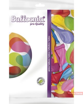 Bolsa globos mixto colores 100u