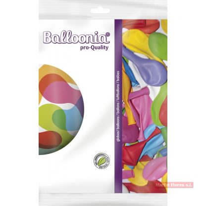 Bolsa globos mixto colores 100u