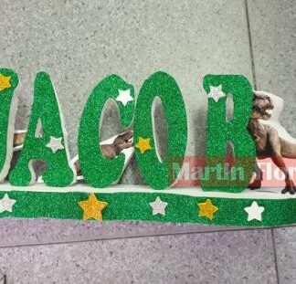 Letras nombre fiesta dinosaurio