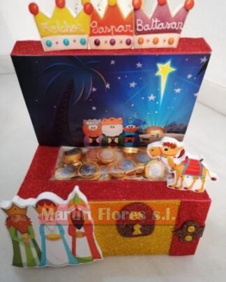 Caja decoración Navidad Reyes