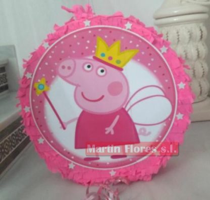 Piñata 3d redonda Peppa Pig - Imagen 2