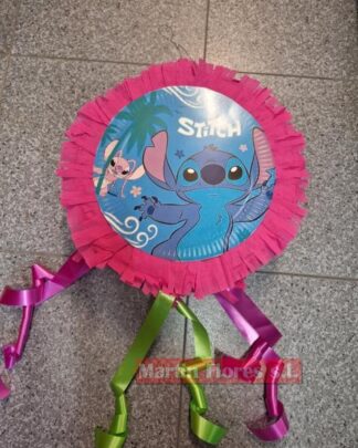 Piñata 3d redonda Lilo y Stitch