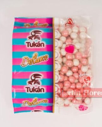 Tukan mini bolas blancas rosa