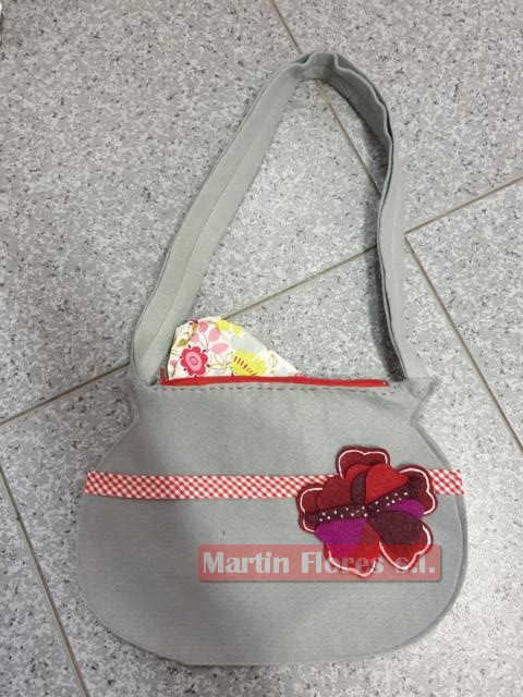 Bolso fieltro gris