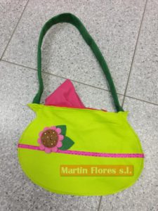 Bolso fieltro verde