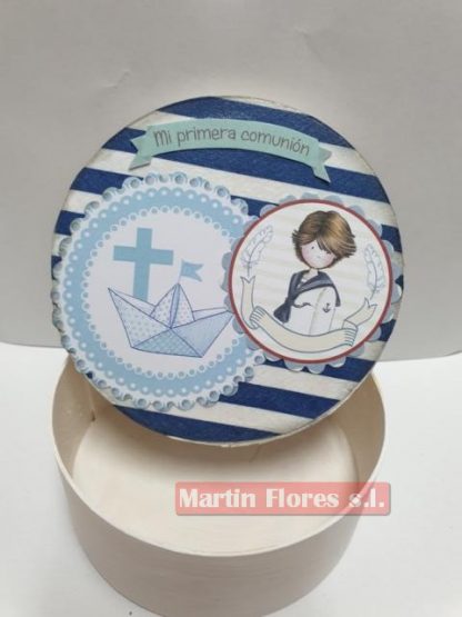 Cajita madera comunión niño - Imagen 2