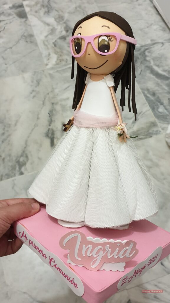 Muñeca fofucha comunión niña - Imagen 8