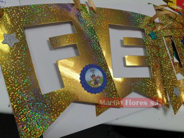 Guirnalda Feliz cumple Patrulla - Imagen 3