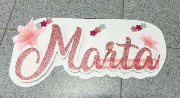 Letras nombre fiesta temática pared - Imagen 3