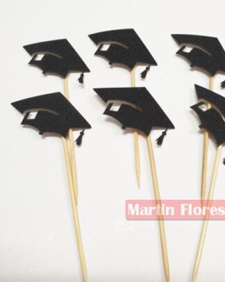 Mini pick decoración 6u graduado