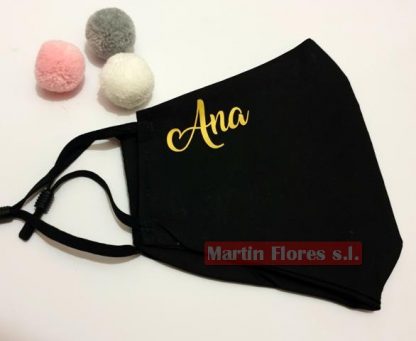 Mascarilla personalizada nombre