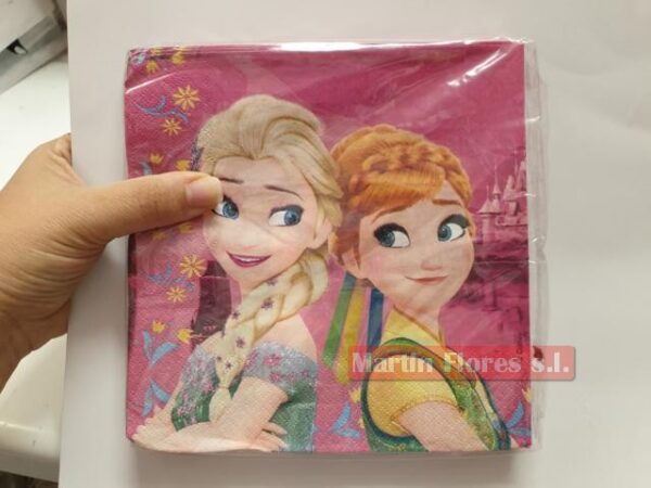 Servilleta Frozen rosa 20u