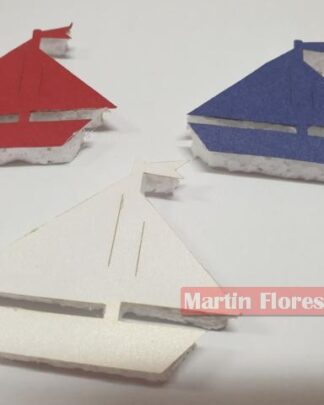 Figura mini barcos decoración marinera