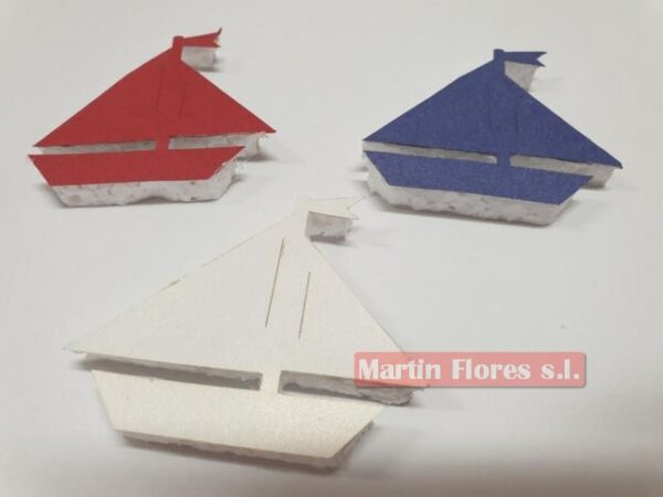 Figura mini barcos decoración marinera