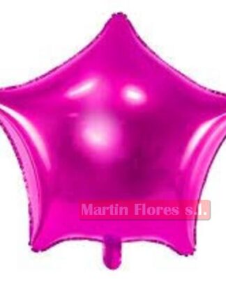 Globo foil Estrella rosa fuxia