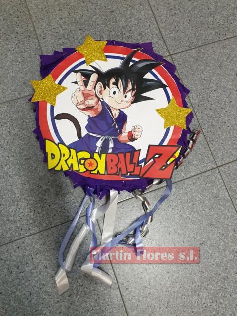 Piñata 3d manga Goku redonda y Disfraces niños baratos sevilla
