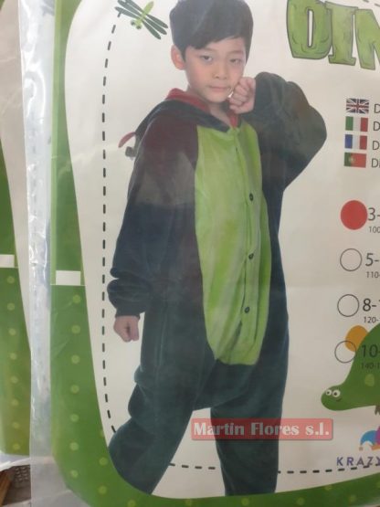 Disfraz dinosaurio verde oscuro - Imagen 3
