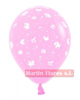 Globo bebe rosa Serpentex