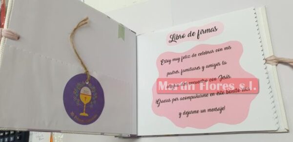 Libro firmas comunión niña 3 - Imagen 2