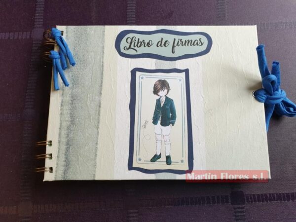 Libro firmas comunión niño 2 peque