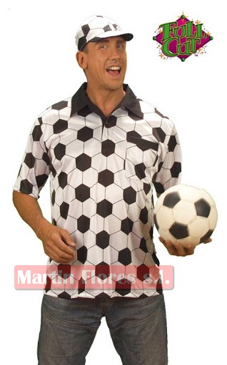 Camisa y gorra fútbol árbitro