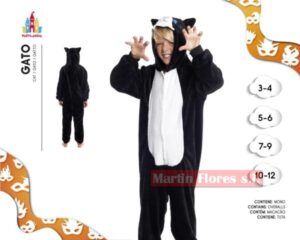 Disfraz gato negro peluche