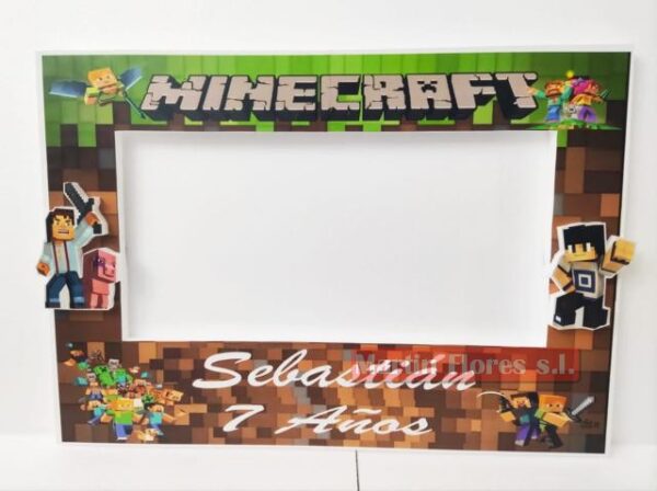 Cartel photocall Minecraft