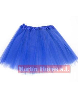 Falda tutu tul azul