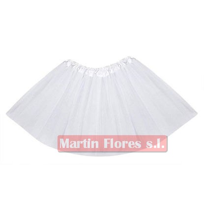 Falda corta plisada para mujer, falda tutú para bailar, falda blanca con  volantes (blanco, talla única)