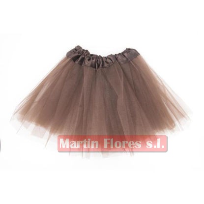 Falda tutu tul marrón #sevilla para Carnaval tienda Online disfraces