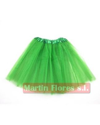 Falda tutu tul verde