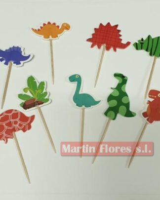 Pick decoración tarta dinosaurios