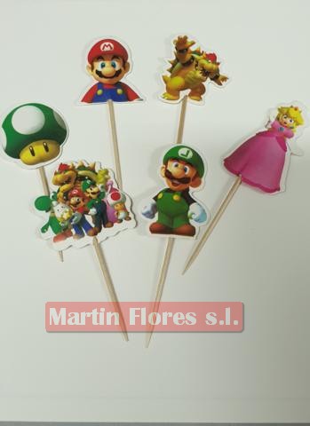GENERICO Decoración Infantil con Globos de Mario Bross