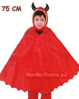 Capa diablo roja infantil