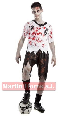 Disfraz de Jugador de rugby zombie para hombre
