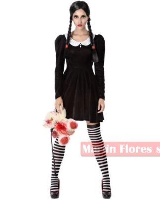 Disfraz niña siniestra mujer