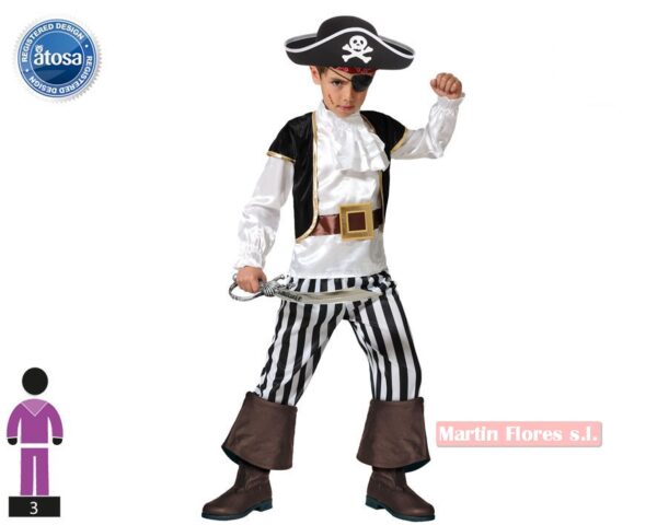 Disfraz pirata blanco