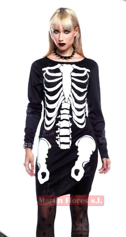 Disfraz esqueleto mujer
