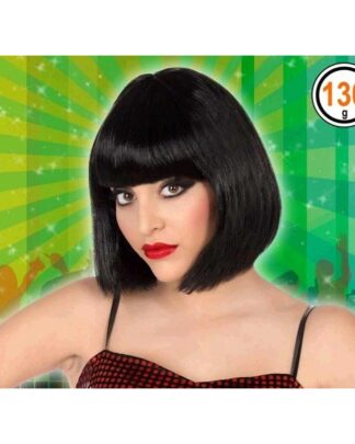 Peluca charlestón negra