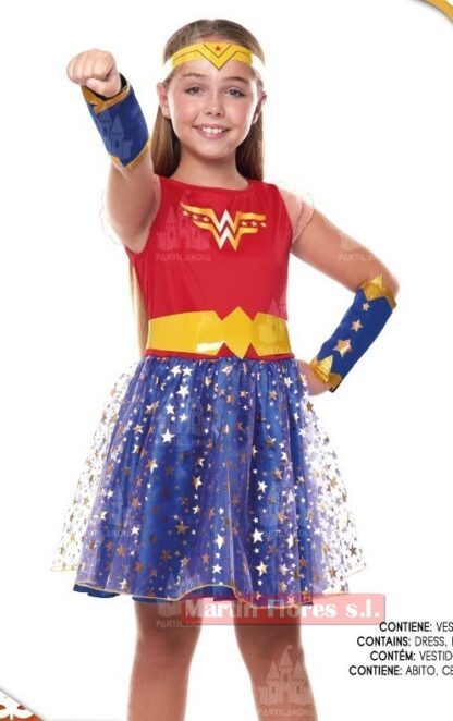 Disfraz super wonder niña