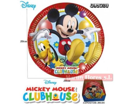 Platos Mickey postre 6u