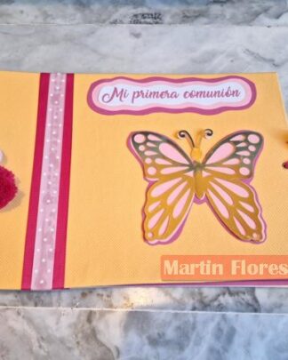 Libro firmas comunión mariposas especial 2