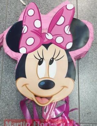 Piñata 3d cabeza minnie figura