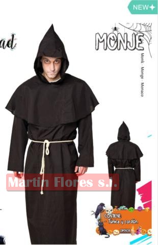 Disfraz monje fraile oscuro