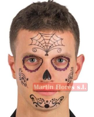 Tatuaje facial halloween