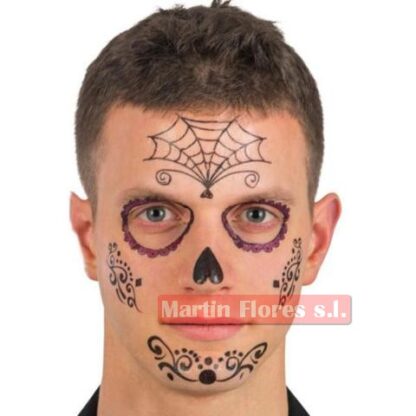 Tatuaje facial halloween