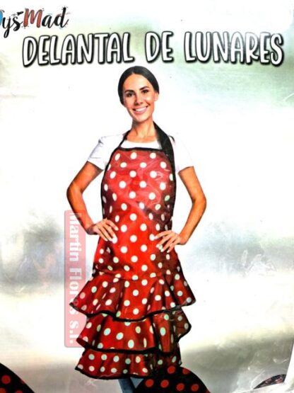 Delantal flamenco volantes adulto N